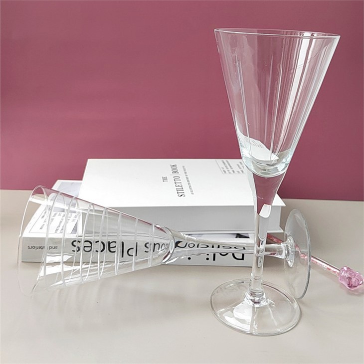 Carved Crystal Champagne Cup